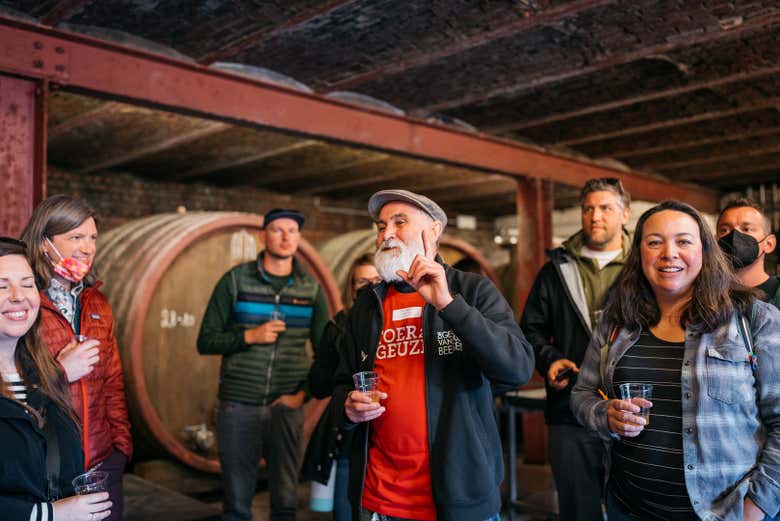 Visitando la fábrica de cerveza Oud Beersel