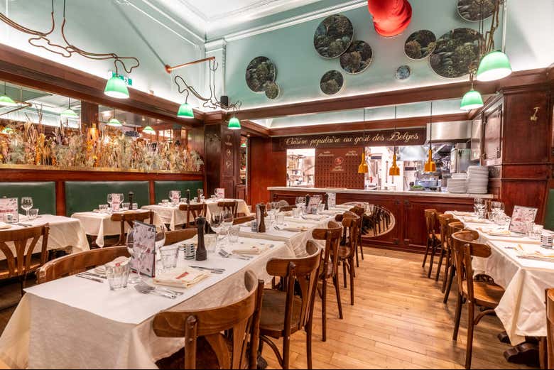 Comedor del restaurante Bouillon Bruxelles